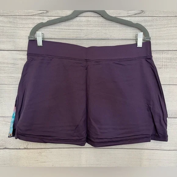 SOFIBELLA | NWT UPF 50 Asymmetrical Print Accent Skort - Picture 5 of 8